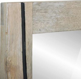vidaXL Καθρέφτης Μπάνιου Λευκό 50 x 2,5 x 70 εκ Ορθογώνιος