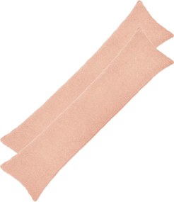 vidaXL Κάλυμμα Μαξιλαριού 2 pcs HEERLEN Ροζ 40 x 145 εκ. Μπουκλέ