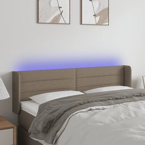 ΚΕΦΑΛΑΡΙ ΚΡΕΒΑΤΙΟΥ LED TAUPE 147X16X78/88 ΕΚ. ΥΦΑΣΜΑΤΙΝΟ 3123378