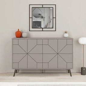 Μπουφές Dune Megapap χρώμα ανοιχτή μόκα 123x35x77,4εκ.