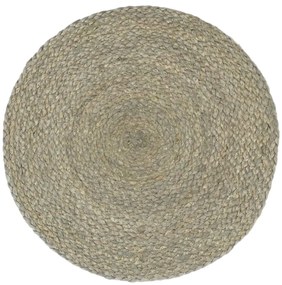 vidaXL Σουπλά Στρογγυλά Απλά 6 τεμ. Γκρι 38 εκ. από Γιούτα