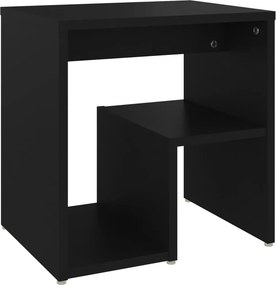 vidaXL Κομοδίνο Μαύρο 40 x 30 x 40 εκ. από Επεξ. Ξύλο