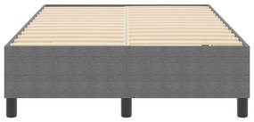 vidaXL Βαθιά Κρεβατοκάμαρα Ανοιχτό Γκρι 120x200 εκ Κορντούρα Ύφασμα