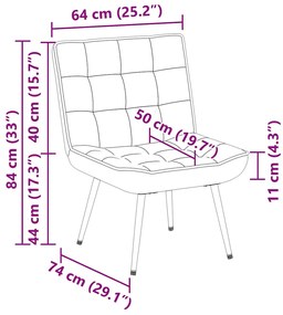 ΚΑΡΕΚΛΑ ΧΑΛΑΡΩΣΗΣ ΑΝΟΙΧΤΟ ΓΚΡΙ 64X74X84 CM ΒΕΛΟΥΔΟ 4012317