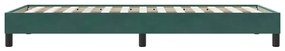 vidaXL Box Spring Κρεβάτι χωρίς στρώμα Σκούρο πράσινο Βελούδινο