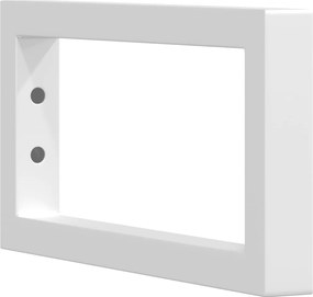 vidaXL Βραχίονες Ραφιών για Νιπτήρα Ορθ. 2 Τεμ. Λευκοί Χάλυβας