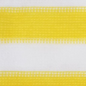 vidaXL Διαχωριστικό Βεράντας Κίτρινο / Λευκό 75 x 300 εκ. από HDPE