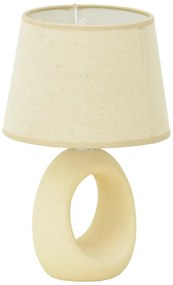 Επιτραπέζιο φωτιστικό Collie Inart Ε14 κεραμικό σε μπεζ απόχρωση Φ18x29εκ