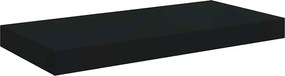 vidaXL Ράφι Τοίχου Μαύρο 50x23,5x3,8 εκ. MDF