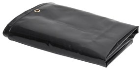 vidaXL Μουσαμάς Μαύρος 650 γρ./μ.² 4 x 6 μ.