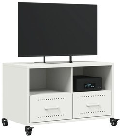 vidaXL Έπιπλο Τηλεόρασης Λευκό 68 x 39 x 43,5 εκ. Χάλυβας