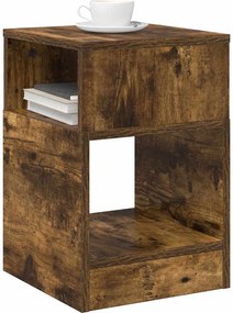 vidaXL End Table 2 pcs Καπνιστό Δρύς 30,5 x 30 x 45 εκ