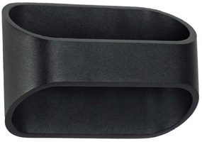 Φωτιστικό Τοίχου-Απλίκα Eden 60670 16x10,5x9cm Up&Down Led 950lm 10W 2700K Black GloboStar