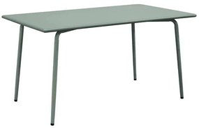BRIO Flat Τραπέζι Κήπου - Βεράντας, Μέταλλο Βαφή Sandy Green 5635C 140x80x73cm