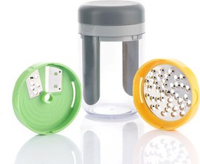 Σπειροειδής κόφτης λαχανικών και τρίφτης με συνταγές Vigizer InnovaGoods