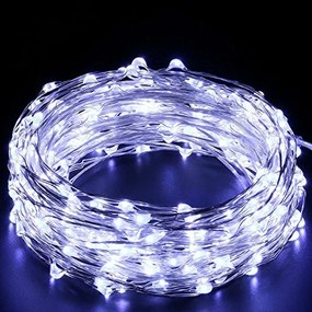 Epam Σειρά 100 LED Ψυχρό Λευκό Σταθερά 10m Χάλκινο Καλώδιο IP44 XLCOPPER-100W-S