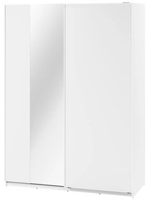 Ντουλάπα Fresno 135, Άσπρο, 235x170x71cm, 183 kg, Πόρτες ντουλάπας: Ολίσθηση | Epipla1.gr