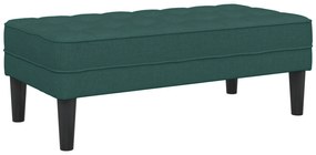 vidaXL Παγκάκι Σκούρο Πράσινο 113x57x39 εκ. Υφάσματος