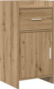 vidaXL Πλαϊνό γραφείο Artisan Δρυς 40 x 36 x 80 εκ Επεξεργασμένο Ξύλο