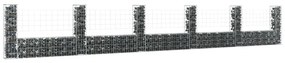 vidaXL Συρματοκιβώτια Στύλοι σε U Σχήμα 6 τεμ. 620x20x100 εκ Σιδερένια