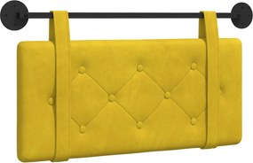 vidaXL Κρεμαστό Κεφαλάρι Κίτρινο Βελούδο