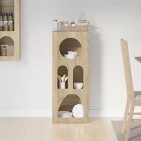 vidaXL Πλαϊνό γραφείο Δρύς Sonoma 40 x 35 x 100.5 εκ