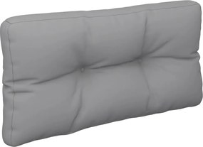 vidaXL Μαξιλάρια Παλέτας 2 τεμ. Γκρι Υφασμάτινα