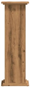 vidaXL Βάσεις Φυτών Αρτισιανή Δρυς 33x33x100 εκ. Επεξ. Ξύλο