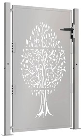 vidaXL Πύλη Κήπου με Σχέδιο Δέντρου 105 x 130 εκ. από Ατσάλι Corten