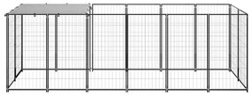 vidaXL Σπιτάκι σκύλου Μαύρο 330 x 110 x 110 από Ατσάλι
