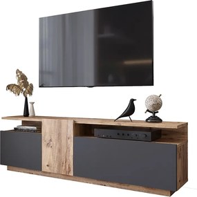 Έπιπλο τηλεόρασης Elana sonoma-ανθρακί 150x29x46εκ