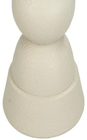 Κηροπήγιο ArteLibre Στολίδι Ιβουάρ Polyresin 11x11x23cm