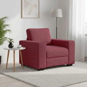 vidaXL Πολυθρόνα-Καναπέ Κόκκινη 100 x 77 x 82 εκ. Ύφασμα