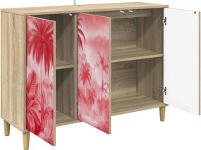 vidaXL Πλαϊνό γραφείο AACHEN Sonoma 102 x 33 x 75 εκ.
