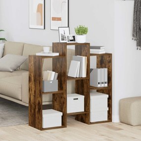 vidaXL Πλαϊνό γραφείο Καπνιστό Δρύς 90 x 30 x 90 cm