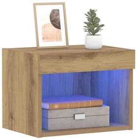 vidaXL Ντουλάπι Τοίχου με LED Φώτα Ξύλο Artisan 40x30x30 εκ.