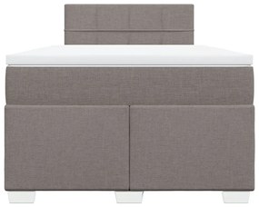 ΚΡΕΒΑΤΙ BOXSPRING ΜΕ ΣΤΡΩΜΑ TAUPE 120X190 ΕΚ. ΥΦΑΣΜΑΤΙΝΟ 3288131