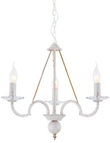 Φωτιστικό Οροφής Elegant DL9363PWG White Crystal, Metal