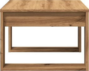 vidaXL Βοηθητικό Τραπέζι Artisan Δρυς 50 x 50 x 35 εκ. Επεξ. Ξύλο