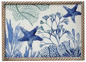 Διακοσμητικό Τοίχου Seaworld ICY316 50x3,8x38cm Blue Espiel Wood