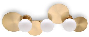 Φωτιστικό Οροφής - Πλαφονιέρα 01443.21 3xG9 80x32,5cm Gold Luma