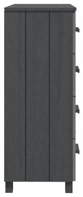 vidaXL Συρταριέρα HAMAR Σκ.. Γκρι 79x40x103,5εκ. από Μασίφ Ξύλο Πεύκου