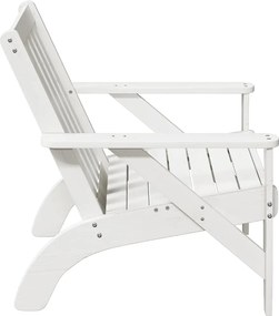 vidaXL Καρέκλα κήπου Adirondack Λευκό 75x77x77 cm Στερεό ξύλο πεύκο