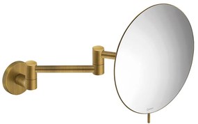 Καθρέπτης Μεγεθυντικός Επιτοίχιος Ø20 εκ.Διπλός Βραχίονας  Μεγέθυνση *3 Bronze Mat Sanco Mirrors MR-701-M25