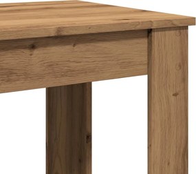 vidaXL Τραπέζι Μπαρ Αρτισιανή Δρυς 51x50x103,5 εκ. Επεξ. Ξύλο