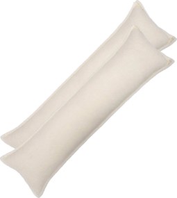 vidaXL Κάλυμμα Μαξιλαριού 2 pcs HOUTEN Κρεμ 40 x 145 εκ. Μπουκλέ