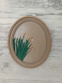 Stewehome οβάλ διακοσμητικό τοίχου από πέτρα 21x17 cm