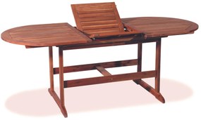 Ξύλινο Επεκτεινόμενο Τραπέζι Acacia Wood 180 + 60 = 240 x 100 x 72(h)cm