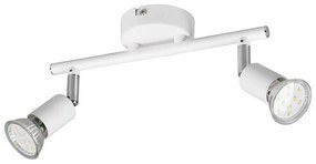 Φωτιστικό Οροφής - Σποτ Paris R80912031 2xGU10 35W 8x25x13cm White Mat RL Lighting Μέταλλο