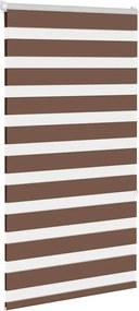 vidaXL Ζέβρα τυφλή Καφέ Πλάτος υφάσματος 65,9 εκ. Πολυεστέρας